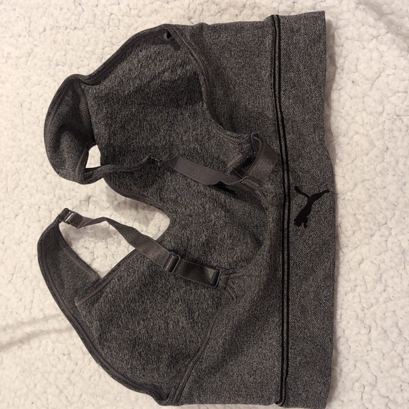 LG PUMA Sports Bra Grey - Picture 4 of 5